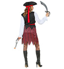 Caribbean Pirate  Shirt With Vest, Skirt, Belt, Headband, Hat 