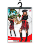 Caribbean Pirate  Shirt With Vest, Skirt, Belt, Headband, Hat 
