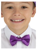 Kids Purple Bow Tie with Velcro Release 1