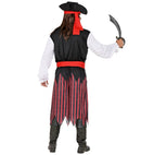 Caribbean Pirate  Shirt With Vest, Pants, Belt, Headband, Hat 