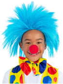 Kids Blue Spike Wig Clown Costume Accessory 1