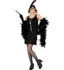 Roaring 20S Flapper  Dress, Headband With Feather 