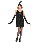 Roaring 20S Flapper  Dress, Headband With Feather 