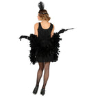 Roaring 20S Flapper  Dress, Headband With Feather 