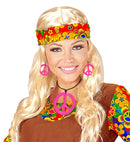 Neon Pink Hippie Necklace & Earrings Sets