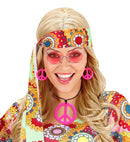 Neon Pink Hippie Necklace & Earrings Sets