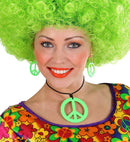 Neon Green Hippie Necklace & Earrings Sets
