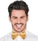Gold Metallic Bow Tie