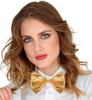 Gold Metallic Bow Tie