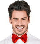 Red Metallic Bow Tie