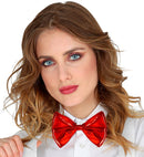 Red Metallic Bow Tie