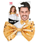 Gold Sequin Bow Tie