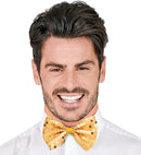 Gold Sequin Bow Tie