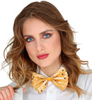Gold Sequin Bow Tie
