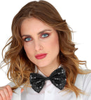 Black Sequin Bow Tie