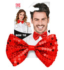 Red Sequin Bow Tie