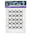 500 G White Spiderweb With 20 Spiders