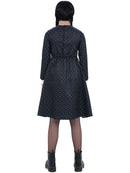 Kids Gothic School Girl Costume Spotted Black Wednesday Dress 4