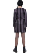 Kids Gothic School Uniform Costume Dress with Mock Jacket Shirt and Tie 4