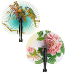 Oriental Paper Fan 23 Cm - 2 Styles Ass.