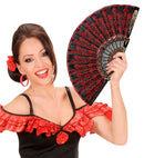 Red Lace Fan