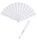 White Fabric Fan 23 Cm