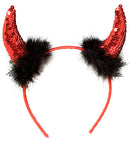 Red Sequin Devil Horns