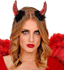 Red Sequin Devil Horns