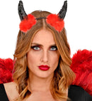Black Sequin Devil Horns