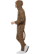 Tiger Costume Orange Black Hooded Jumpsuit with Tail for Adults 4