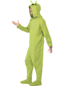 Adult Alien Costume Green All In One with Antennae Topped Hood 2