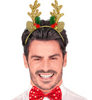 Headpiece Reindeer Glitter Gold