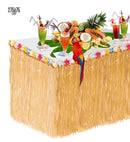 Tropical Table Skirt With Flower275X75 Cm