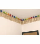 Tropical Deck Fringe With Hibiscus Flower - 730X30 Cm