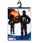 S.W.A.T. Officer  Jumpsuit, Bulletproof Vest, Belt With Holster Andpurse, Knee Pads, Elbow Pads, Mask 