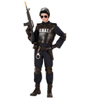 S.W.A.T. Officer  Jumpsuit, Bulletproof Vest, Belt With Holster Andpurse, Knee Pads, Elbow Pads, Mask 