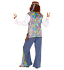 Woodstock Hippie Man  Shirt Withvest, Pants, Headband 
