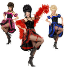 Can Can Dancer 3 Colors Ass.  Dress, Sleevelettes, Garter 
