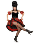 Can Can Dancer 3 Colors Ass.  Dress, Sleevelettes, Garter 