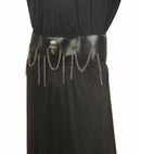Skull Master  Hooded Robe, Skullcollar With Chains, Skull Belt With Chains 