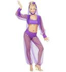Harem Beauty  Top, Shirt With Vest, Pants, Headpiece With Veil 