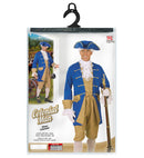 Colonial Man  Jacket With Vest, Jabot, Pants, Hat, Shoe Buckles 