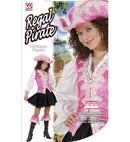 Regal Pirate Velvet - Pink  Shirt With Vest, Skirt, Boot Cuffs, Hat 
