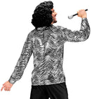 The 70S Disco Style - Silver Waves  Shirt 