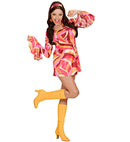 70S Mod 3 Colors Ass.  Dress, Headband 