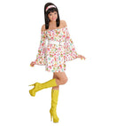 70S Mod  Dress, Belt, Headband 