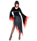 Dark Mistress Velvet - 2 Colors Ass.  Dress With Collar, Choker 