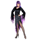 Dark Mistress Velvet - 2 Colors Ass.  Dress With Collar, Choker 