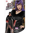 Dark Mistress Velvet - 2 Colors Ass.  Dress With Collar, Choker 