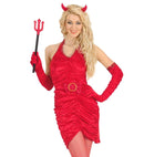 Devil Lady  Dress, Belt, Gloves, Horns 